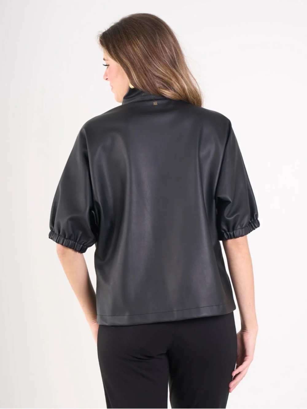 EMILY MCCARTHY POPPY TOP Black Size Small MSRP $198 - Picture 2 of 9